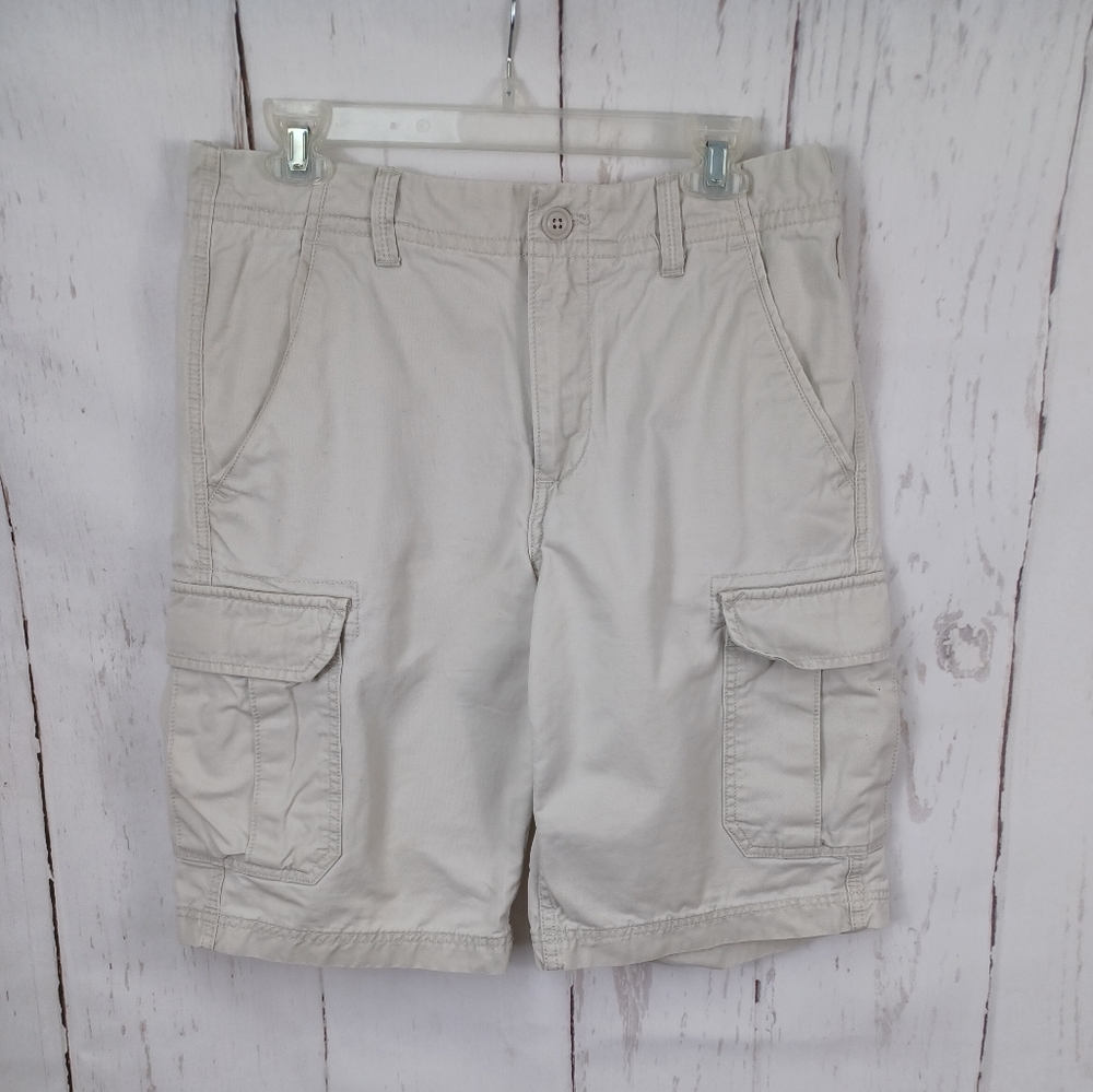 [Gap Shorts Mens Khakis Loise Fit Cargo Biege Tan]